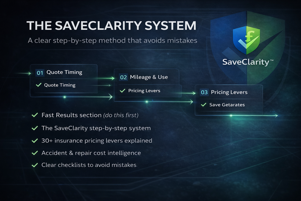 SaveClarity™ – How Smart Drivers Legally Pay Less for Insurance (Complete Strategy Guide)